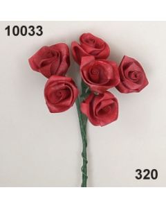 Twist-Rose groß matt 20 mm - Farbe weinrot - 10033.320