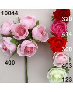 Rose mittelgroß aus Kunstseide - 10044