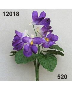 Veilchen mit Blatt / violett / 12018.520