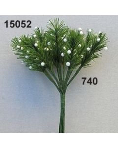Tanne mini mit Flocken - grün-weiß - 15052.740    