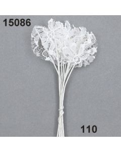 Spitzen-Rosenlaub klein - weiß - 15086.110