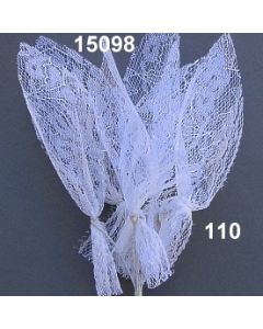 Spitzenlaub lang  - weiß - 15098.110