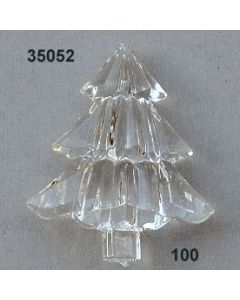 Acryl-Tanne zum Hängen 5,8 cm Höhe - glasklar - 35052.100