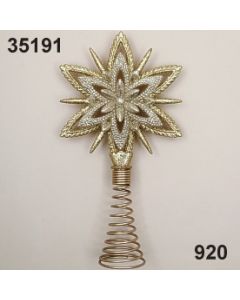 Goldglimmer Christbaumspitze Barock / gold / 35191.920