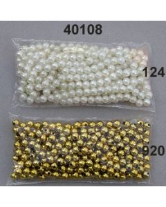 Wachsperlen Acryl 8 mm - champagner - 40108.124