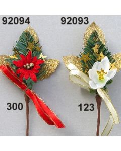 Weihnachtsstern-Tannen Anstecker - rot - 92094.300