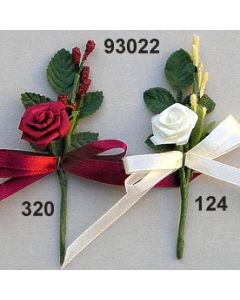 Rosen-Anstecker mit Band  / 93022