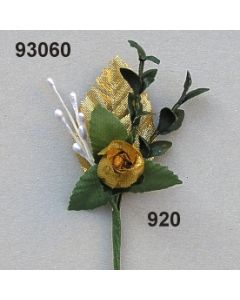 Rosen-Anstecker mit Myrte / gold / 93060.920