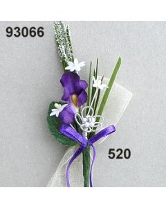 Veilchen mit Silber Anstecker / violett / 93066.520