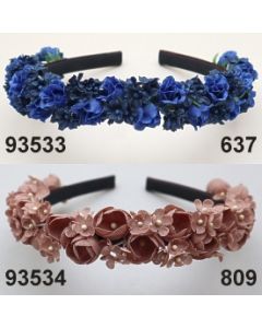 Rosen-Vergissmeinnicht Haarreifen - marineblau - 93533.637