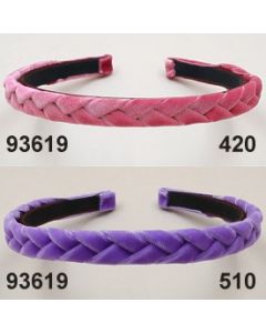 Samtband Haarreifen Breite 1,5 cm - 93619