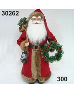 Weihnachtsmann stehend Mantel / rot / 30262.300