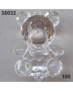 Acryl-Teddy groß / glasklar / 35032.100